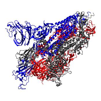 Structure preview of Spike mutation A222V; DDD, align double