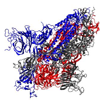 Structure preview of Spike mutation A222V; UDD, align simple