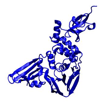 Structure preview of Folding@home simulations of nsp3 pl2pro domain