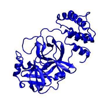Structure preview of Folding@home molecular dynamics simulations of Diamond Light Source / XChem X-ray structures of small molecule inhibitors of the SARS-CoV-2 main protease from the COVID Moonshot; project 13433, run 172