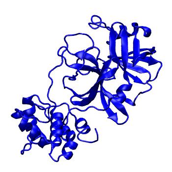 Structure preview of Folding@home molecular dynamics simulations of Diamond Light Source / XChem X-ray structures of small molecule inhibitors of the SARS-CoV-2 main protease from the COVID Moonshot; project 13432, run 215