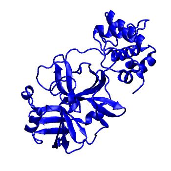 Structure preview of Folding@home molecular dynamics simulations of Diamond Light Source / XChem X-ray structures of small molecule inhibitors of the SARS-CoV-2 main protease from the COVID Moonshot; project 13432, run 234