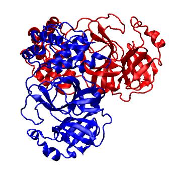 Structure preview of Folding@home molecular dynamics simulations of Diamond Light Source / XChem X-ray structures of small molecule inhibitors of the SARS-CoV-2 main protease from the COVID Moonshot; project 13436, run 201