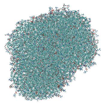 Structure preview of Empty LNP (no siRNA) constant pH MD at pH 9