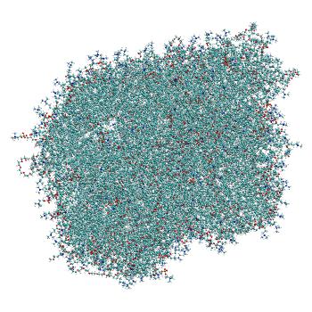 Structure preview of Empty LNP (without siRNA), all-atom equilibration MD